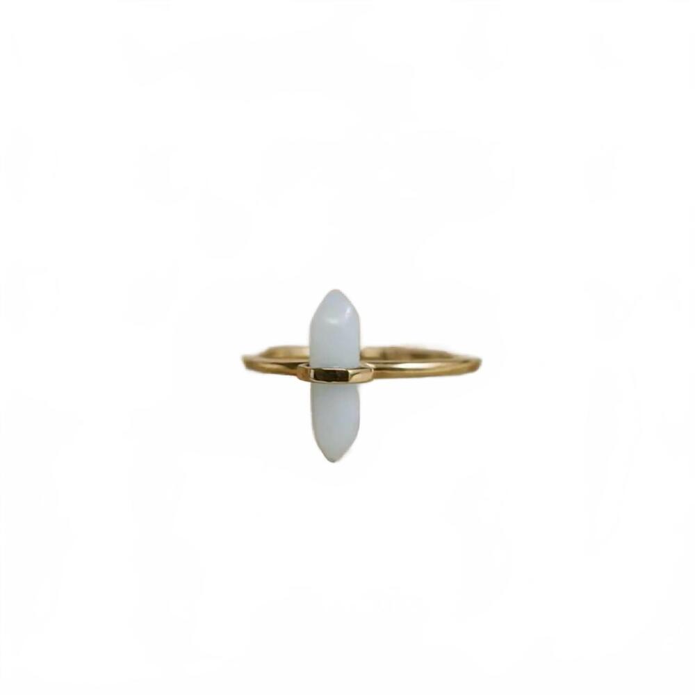 NEW JAXKELLY women's point ring in amazonite